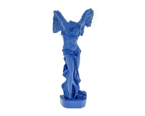 Nike Winged Goddess of Samothrace or Victory Goddess, Ancient Greek Statue 36 cm Blue 1