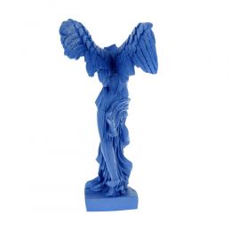 Nike Winged Goddess of Samothrace or Victory Goddess, Ancient Greek Statue 36 cm Blue 3