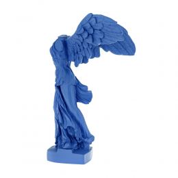 Nike Winged Goddess of Samothrace or Victory Goddess, Ancient Greek Statue 36 cm Blue 2