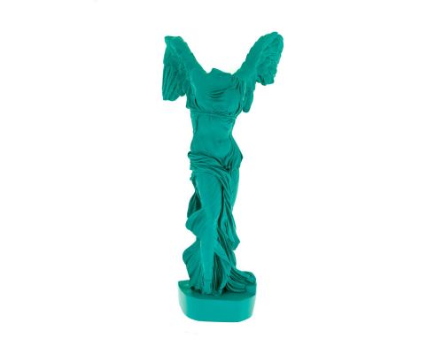Nike Winged Goddess of Samothrace or Victory Goddess, Ancient Greek Statue 36 cm Bright Green 1