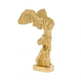 Nike Winged Goddess of Samothrace or Victory Goddess, Ancient Greek Statue 36 cm / 14.2'', Gold