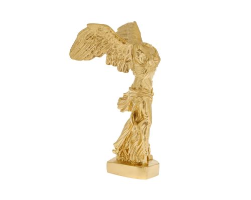 Nike Winged Goddess of Samothrace or Victory Goddess, Ancient Greek Statue 36 cm / 14.2'', Gold