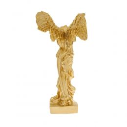 Nike Winged Goddess of Samothrace or Victory Goddess, Ancient Greek Statue 36 cm, Gold 3