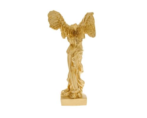 Nike Winged Goddess of Samothrace or Victory Goddess, Ancient Greek Statue 36 cm, Gold 3