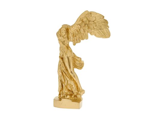 Nike Winged Goddess of Samothrace or Victory Goddess, Ancient Greek Statue 36 cm, Gold 2