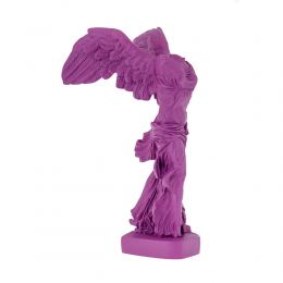 Nike Winged Goddess of Samothrace or Victory Goddess, Ancient Greek Statue 36 cm / 14.2'', Violet