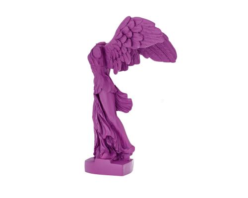 Nike Winged Goddess of Samothrace or Victory Goddess, Ancient Greek Statue 36 cm Violet 2