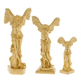 Nike Winged Goddess of Samothrace or Victory Goddess, Ancient Greek Statue Gold All Sizes