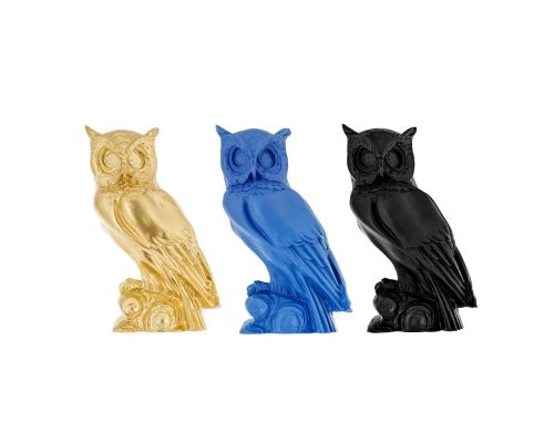 Owl of Minerva or Owl of Goddess Athena Statue, 16cm All Colors