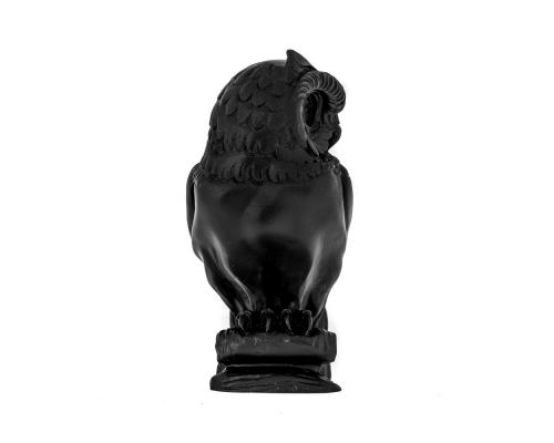 Owl of Minerva or Owl of Goddess Athena Statue, 16cm Black Color 2