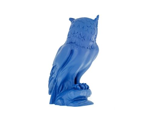 Owl of Minerva or Owl of Goddess Athena Statue, 16cm Blue 3