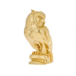 Owl of Minerva or Owl of Goddess Athena Statue, 16cm Gold 1