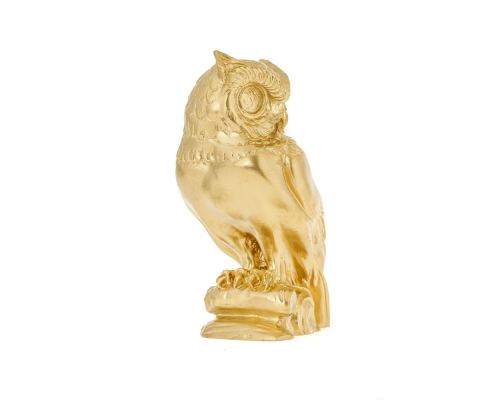 Owl of Minerva or Owl of Goddess Athena Statue, 16cm Gold 1