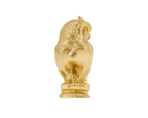 Owl of Minerva or Owl of Goddess Athena Statue, 16cm Gold 2
