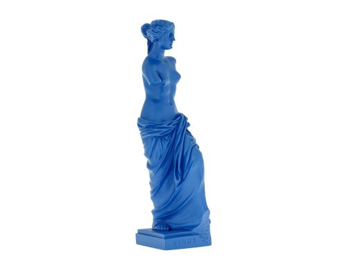 Aphrodite of Milos or Venus de Milo Statue, 23cm Blue 2