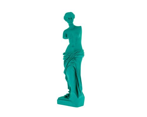 Aphrodite of Milos or Venus de Milo Statue, 23cm / 9'', Bright Green