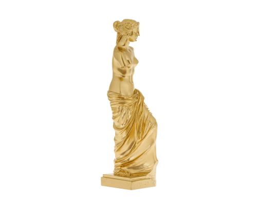 Aphrodite of Milos or Venus de Milo Statue, 23cm Gold 2