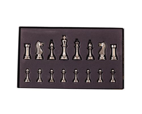 Σκάκι Πολυτελείας Χειροποίητο από Ξύλο Ελιάς και Ξύλο Purple Heart με Κλασσικά Μεταλλικά Πιόνια 8