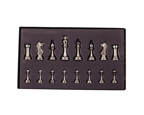 Olive Wood & Purple Heart Wood, Handmade Premium Quality, Rustic Style Chess Set, Classic Metallic Chess Pieces 6