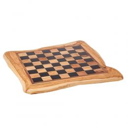 Olive Wood Handmade Premium Quality Rustic Style Chess Set, Classic Metallic Chess Pieces 6