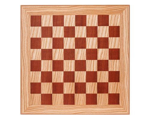 Σκάκι Ελιάς σε Καφέ Ξύλινο Κουτί με Μεταλλικά Πιόνια Κλασσικού Στυλ, 41x41cm 5