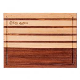 Cutting Board or Serving Board 40x30x2cm Flega Design. Handmade of Maple & Walnut Wood 2