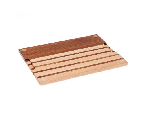 Cutting Board or Serving Board 40x30x2cm Flega Design. Handmade of Maple & Walnut Wood 4