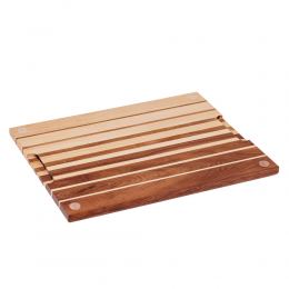 Cutting Board or Serving Board 40x30x2cm Striped Design. Handmade of Maple & Walnut Wood 5