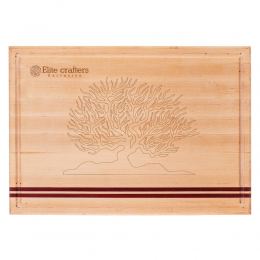 Cutting Board or Serving Board 50x35x2cm "Tree of Life" Design. Handmade of Maple Wood & Purple Heart Wood 2