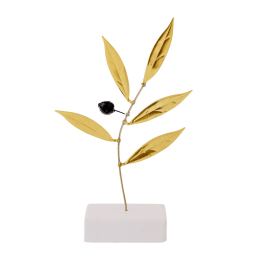Olive Branch 18cm, Metal Decor, Gold Color Olive Branch 18cm, Metal Decor, Gold Color