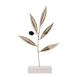 Olive Branch 18cm, Metal Decor, Silver Color Olive Branch 18cm, Metal Decor, Silver Color