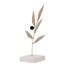 Olive Branch 18cm, Metal Decor, Silver Color, 1 Olive Branch 18cm, Metal Decor, Silver Color, 1