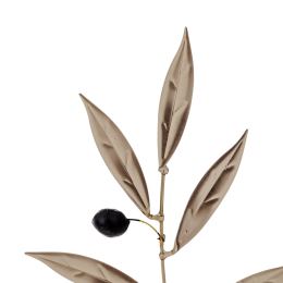Olive Branch 18cm, Metal Decor, Silver Color, 2 Olive Branch 18cm, Metal Decor, Silver Color, 2