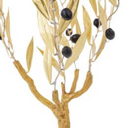 Olive Tree 33cm, Metal Decor, Gold Color, 2 Olive Tree 33cm, Metal Decor, Gold Color, 2