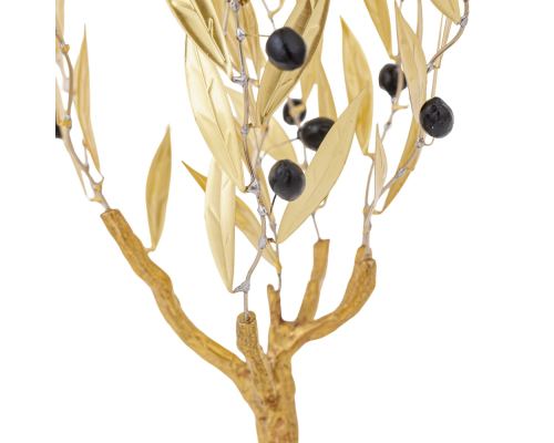 Olive Tree 33cm, Metal Decor, Gold Color, 2