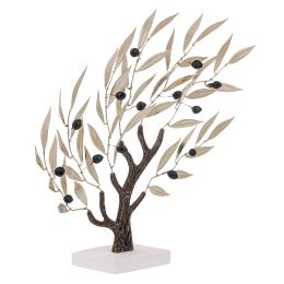 Δέντρο Ελιάς 36cm, Μεταλλικό Διακοσμητικό, Ασημί & Καφέ, 1 Δέντρο Ελιάς 36cm, Μεταλλικό Διακοσμητικό, Ασημί & Καφέ, 1
