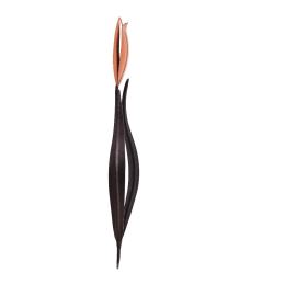 Tulip Flower - Wall Art Decor, Handmade Metal Sculpture - Orange & Brown Color, 33cm -3 Tulip Flower - Wall Art Decor, Handmade Metal Sculpture - Orange & Brown Color, 33cm -3