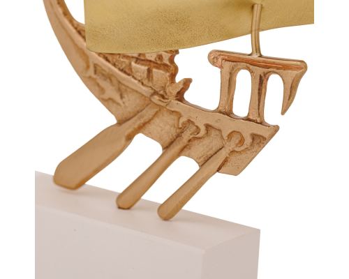 Μεταλλικό Γλυπτό Μινιατούρα - Τριήρης, 16,5cm, 1