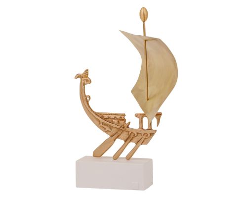 Μεταλλικό Γλυπτό Μινιατούρα - Τριήρης, 16,5cm, 4