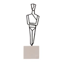 Cycladic Idol Design -Table Sculpture Solid Brass, 13cm, Black Color Cycladic Idol Design -Table Sculpture Solid Brass, 13cm, Black Color