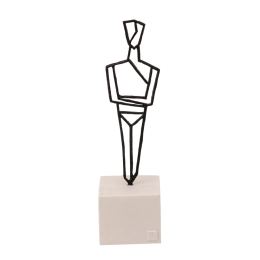 Cycladic Idol Design -Table Sculpture Solid Brass, 13cm, Black Color, 1 Cycladic Idol Design -Table Sculpture Solid Brass, 13cm, Black Color, 1