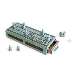 Senet Decorative Board Game - Premium Handmade Ceramic Replica Set. 32cm (12.6")