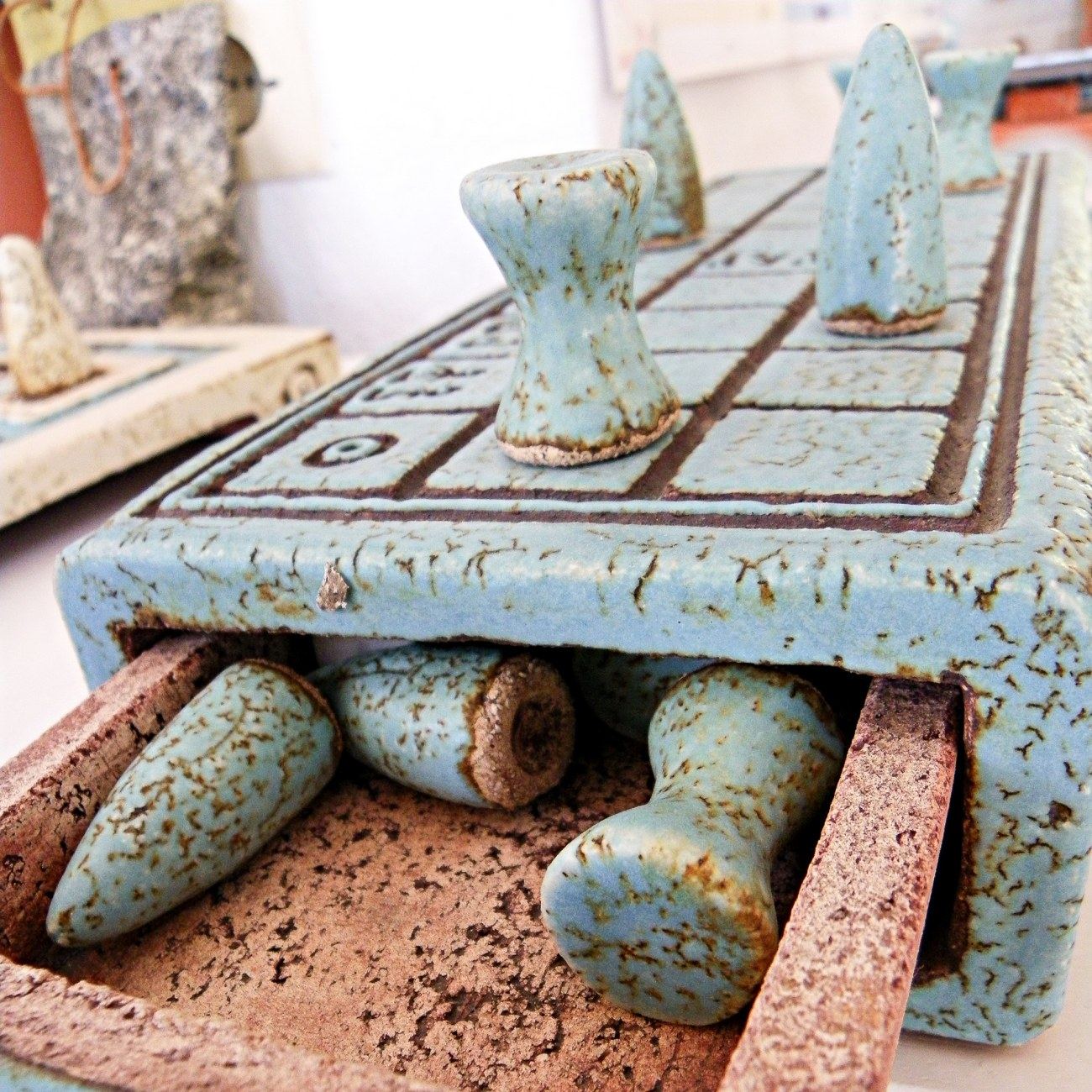 Decorative Board Game Premium Handmade Ceramic Replica Set