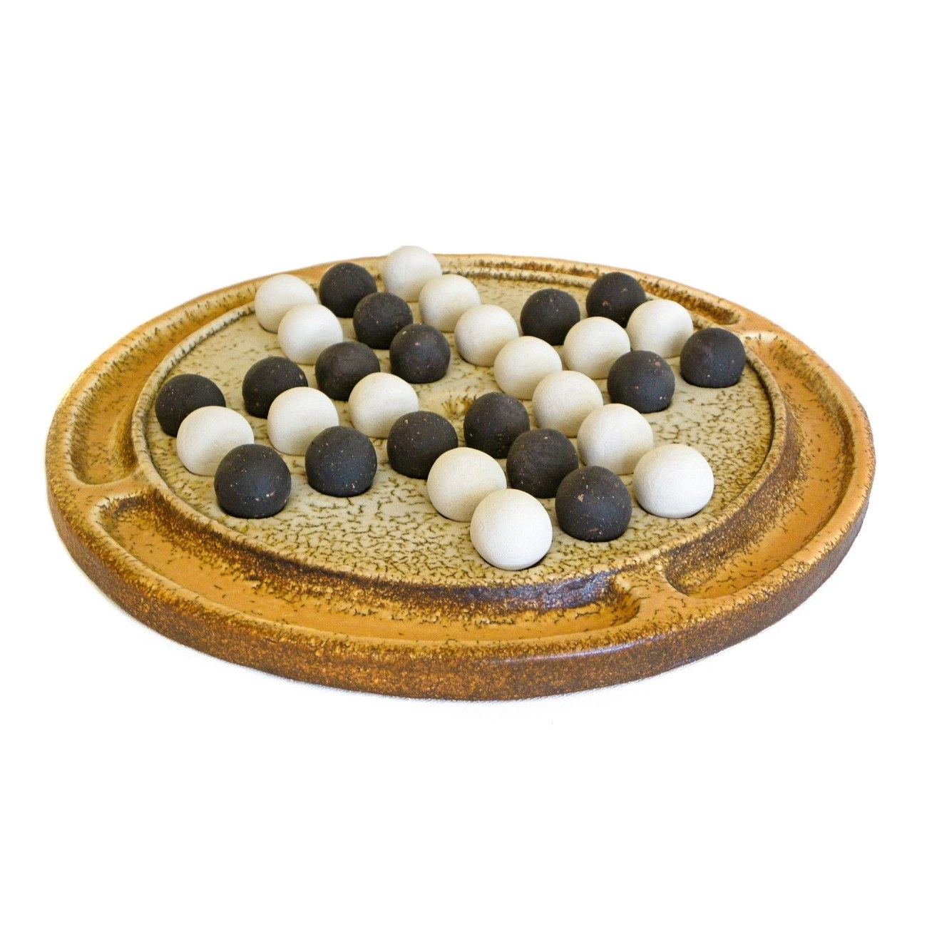 Solitaire Decorative Board Game Premium Handmade Ceramic Replica Set