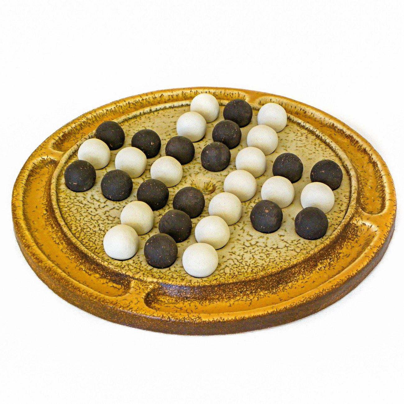 Solitaire Decorative Board Game Premium Handmade Ceramic Replica Set