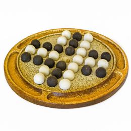 Solitaire Decorative Board Game - Premium Handmade Ceramic Replica Set. 32cm (12.6'')