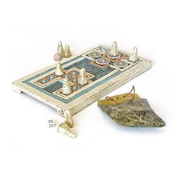 Knossos Decorative Board Game - Handmade Ceramic - Ancient Game Replica Set. 40cm (15.7")