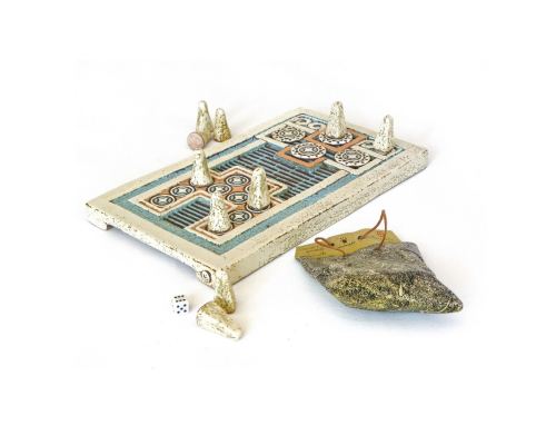 Knossos Decorative Board Game - Handmade Ceramic - Ancient Game Replica Set. 40cm (15.7")