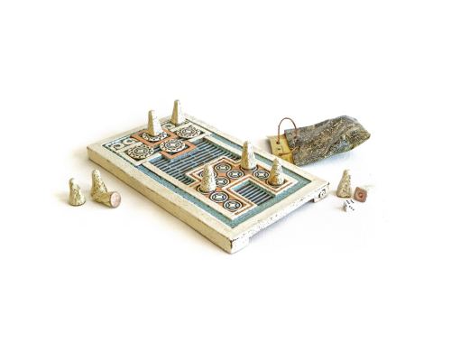 Knossos Decorative Board Game - Handmade Ceramic - Ancient Game Replica Set. 40cm (15.7")