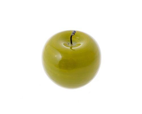 Green Apple - Artificial Fruit - Glossy Ceramic Handmade Table Ornament